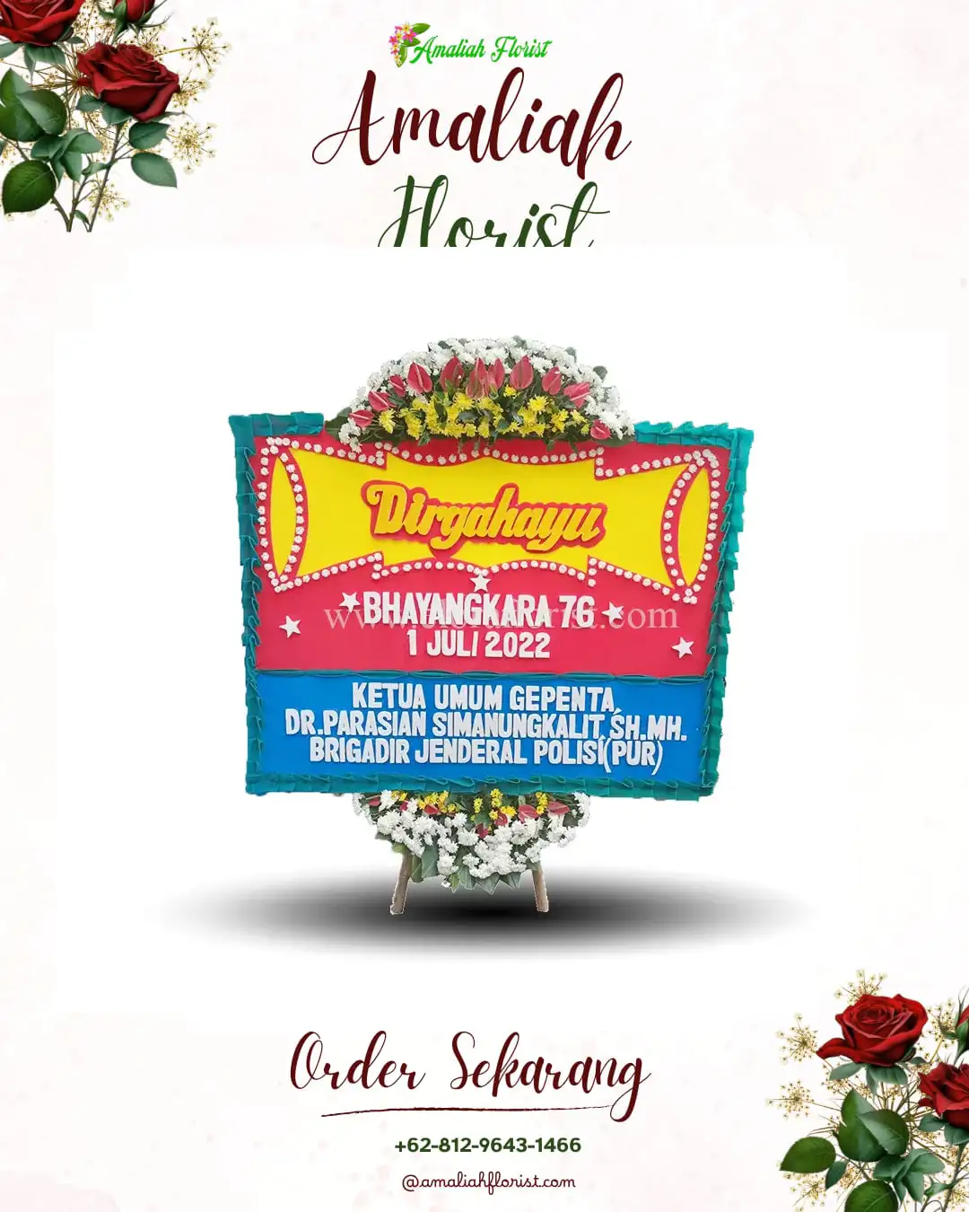 Papan Bunga HUT Ulang Tahun Boyan Tanjung